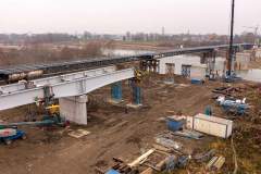 Budowa mostu w Ostrowie (listopad 2021)