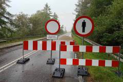 Rozbiórka mostu w Ostrowie (październik 2020)