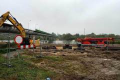 Rozbiórka mostu w Ostrowie (październik 2020)