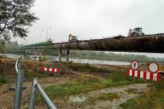 Rozbiórka mostu w Ostrowie (październik 2020)