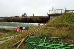 Rozbiórka mostu w Ostrowie (październik 2020)