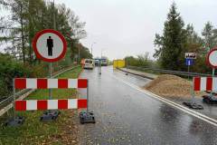 Rozbiórka mostu w Ostrowie (październik 2020)