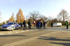 Zamknięcie mostu w Ostrowie (27.11.2019)