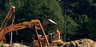 Budowa gazociagu w Pogorskiej Woli