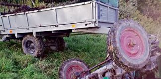 Ciagnik przygniotl mezczyzne