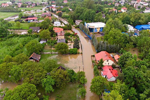 Zalana Dąbrowa Tarnowska Dabrowa Tarnowska podtopienia