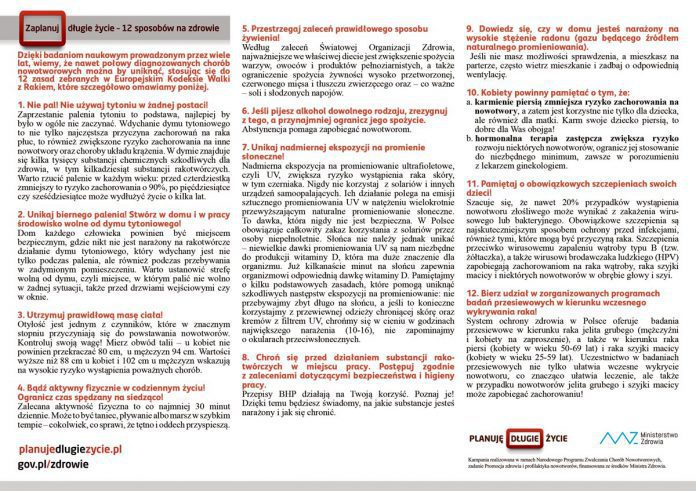 Kampania promocyjna Ministerstwa Zdrowia