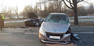 Zderzenie czterech samochodow