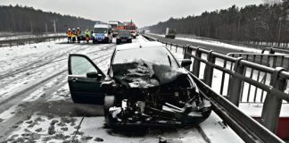 autostrada zderzenie