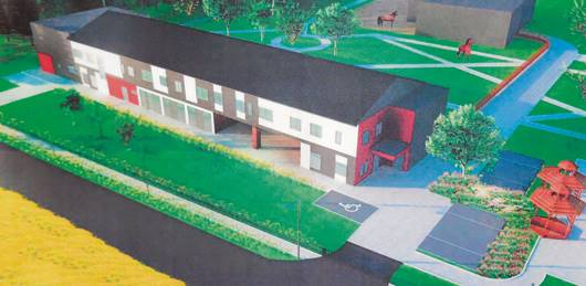 W nowej siedzibie ośrodka w Dwudniakach znajdzie się miejsce dla ok. 70 osób z różnymi niepełnosprawnościami dwudniaki wizualizacje