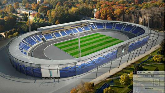 Ubiegłoroczna wizualizacja nowego stadionu miejskiego w Tarnowie hala jaskolka remont