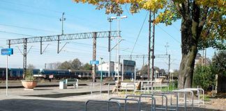 kolej stojaki rowerowe