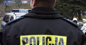 policjant plecy