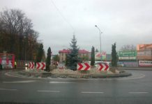 rondo tymczasowe wypadek