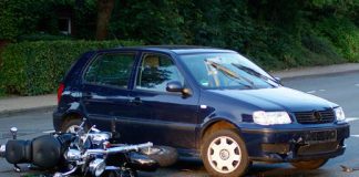 wypadek na motocyklu