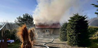 Buchcice dom w ogniu