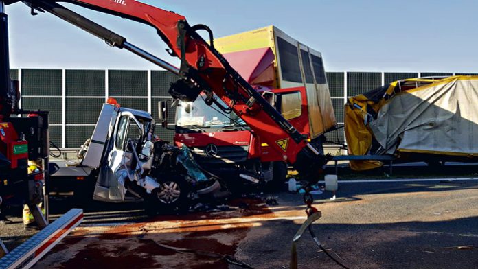 zablokowana autostrada