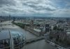 Trudne powroty do kraju Panorama londynu. Widok z London eye