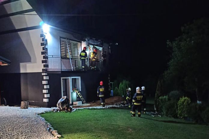 Jodłówka Tuchowska pożar