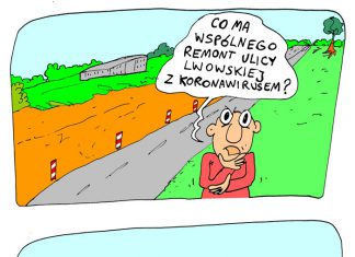Remont ulicy a koronawirus bezobjawowy przebieg remontów