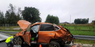 Wypadek na autostradzie