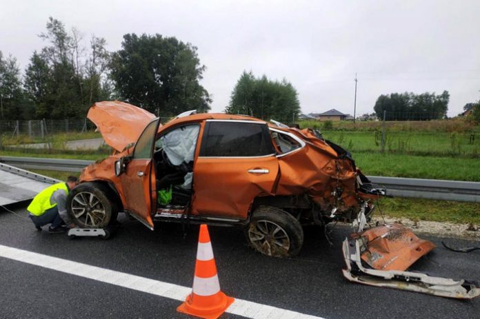 wypadekA4 Wypadek na autostradzie