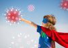 Super dziecko niszczy wirusa