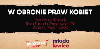 Protest w obronie praw kobiet