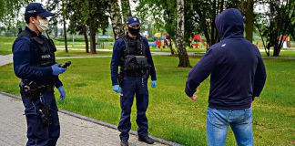policja kontrola maseczek