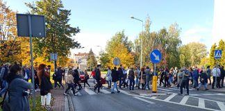 Protest al. Solidarności