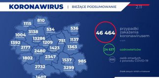 Koronawirus. Ponad 1700 nowych przypadków w Małopolsce