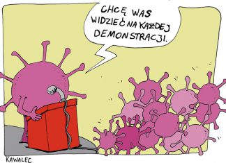 Protest covidów 19 Koronawirus, czyli kronika strachu