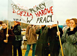 Protest pielęgniarek i położnych retro temi