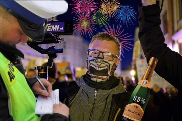 za co mandat w Sylwestra