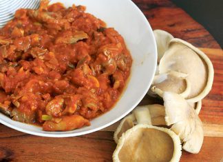 Gulasz z boczniaków