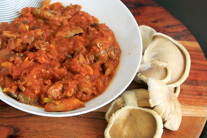 Gulasz z boczniaków