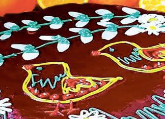 Mazurek z pomarańczami