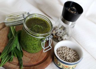 Pesto z czosnku niedźwiedziego