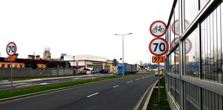 Tarnów ulica Elektryczna - ograniczenie prędkości