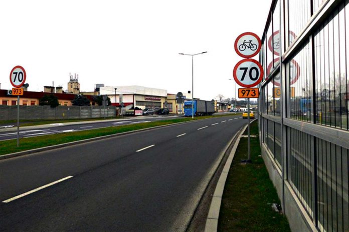 Tarnów ulica Elektryczna - ograniczenie prędkości