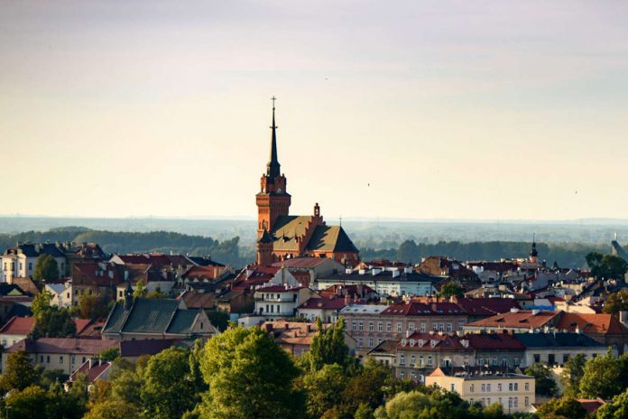 Tarnów z lotu ptaka Starówka