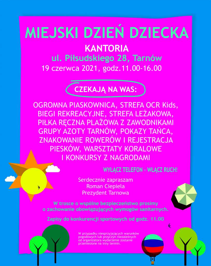 Dzień dziecka na Kantorii - plakat