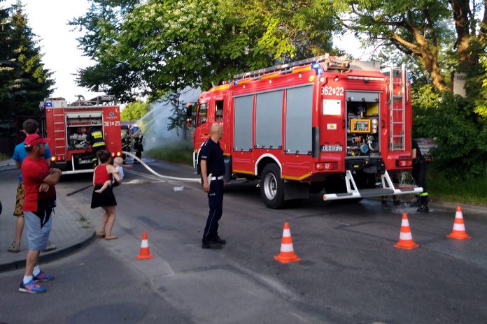 Pożar ul. Orkana