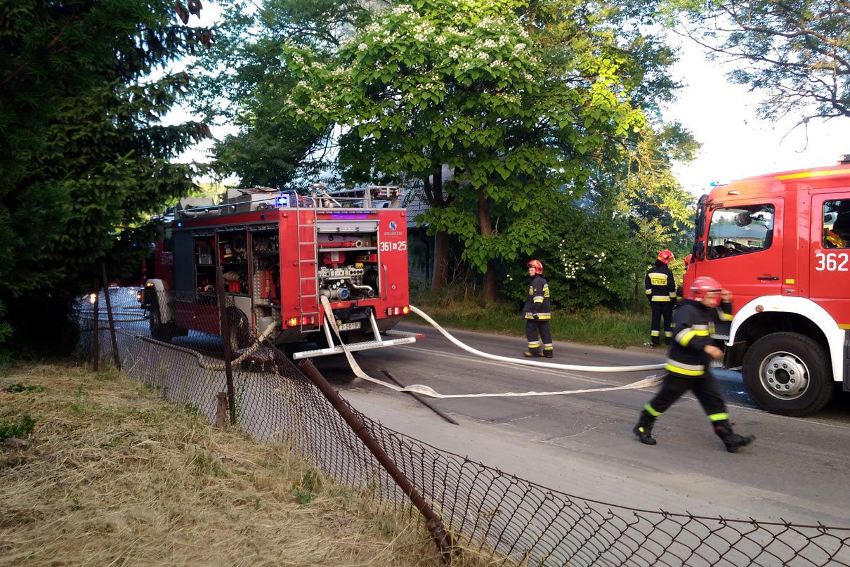Pożar ul. Orkana