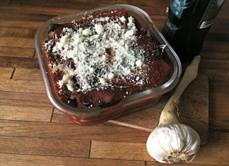 Makaron ze szpinakiem i bobem