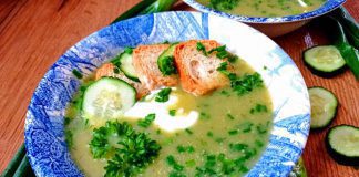 Zupa krem ze świeżych ogórków