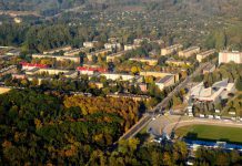 Mościce z lotu ptaka