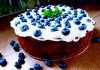 Sernik z borówkami