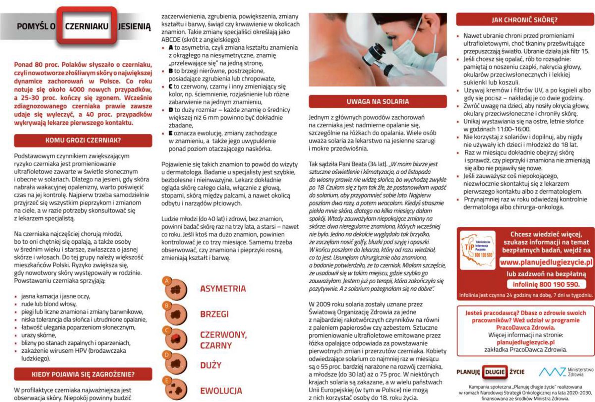 Uwaga na czerniaka