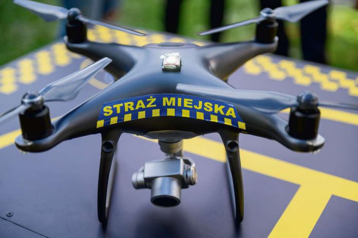 dron smogowy straży miejskiej w Tarnowie